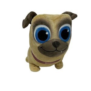 Puppy Dog Pals Rolly Pug Plush 10" Tan Disney Store Stuffed Animal